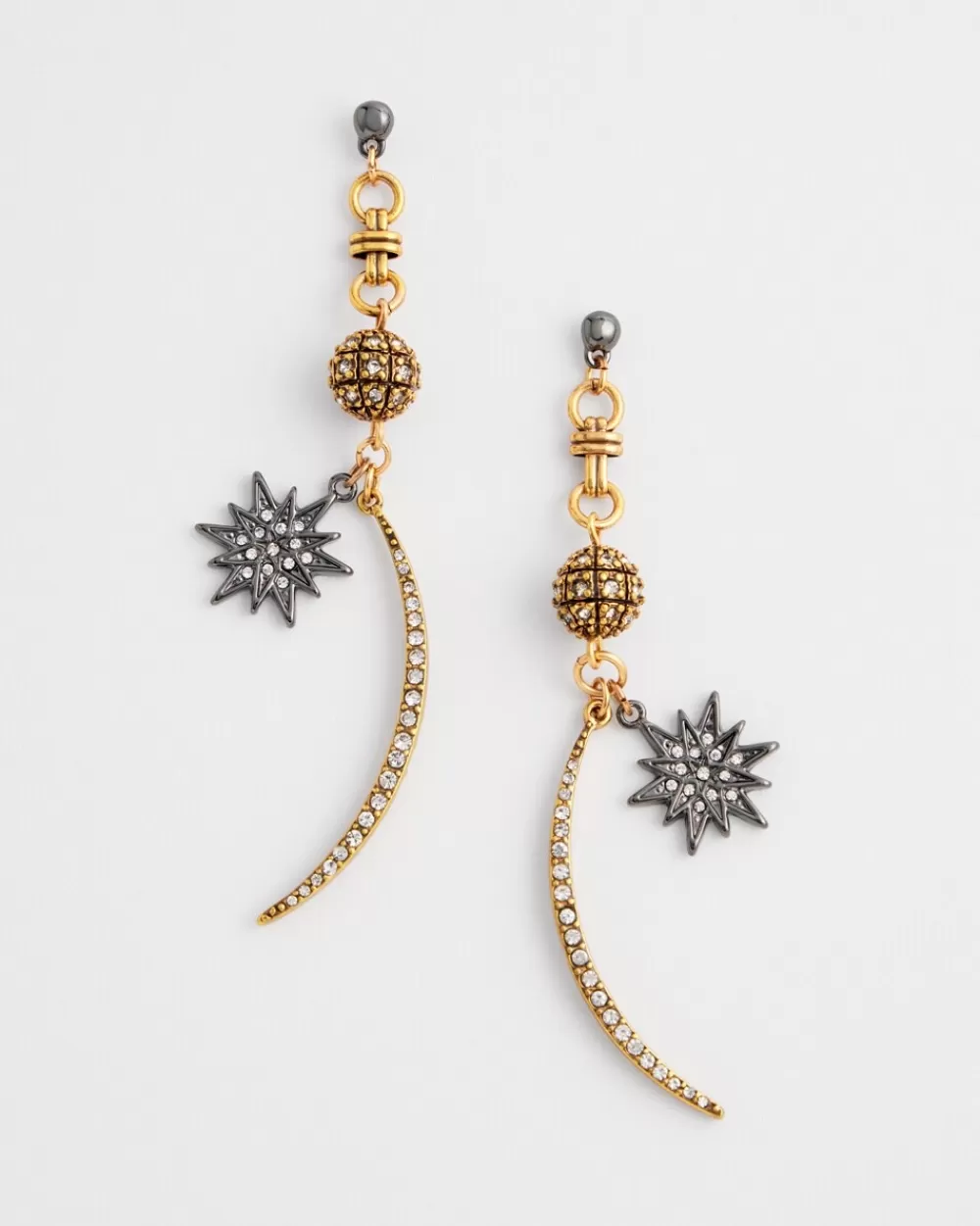 Outlet No Droop™ Stars And Moons Drop Earrings Earrings