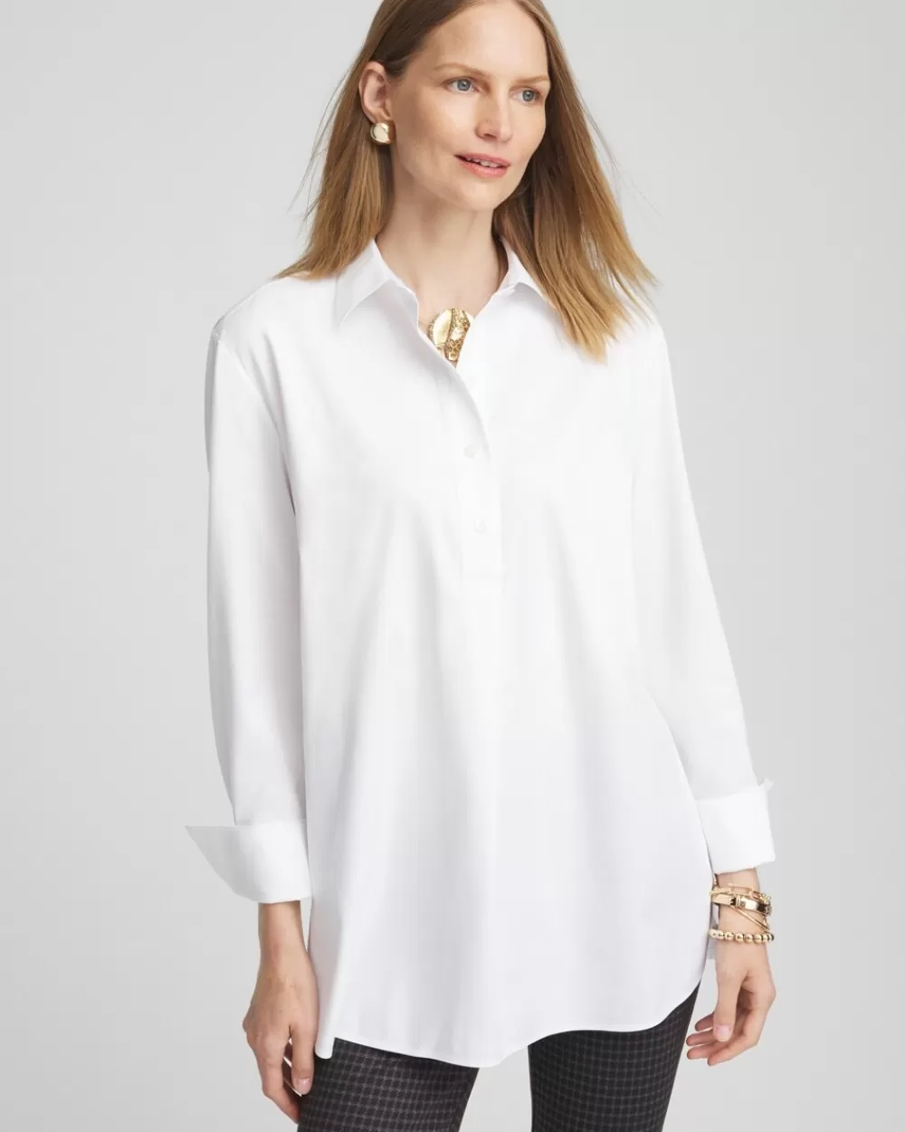 Best No Iron Knit Mix Tunic Tops