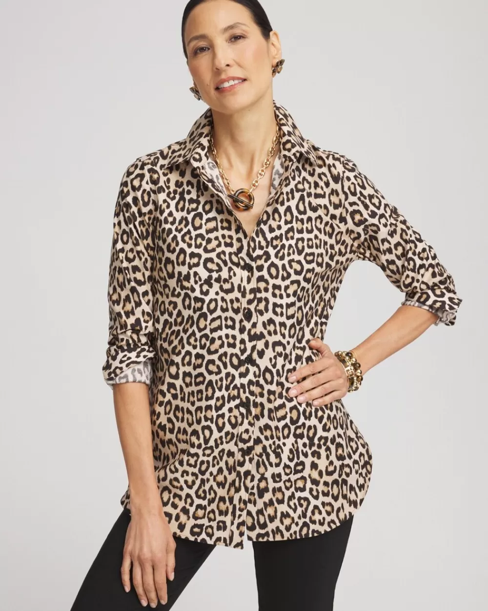 Hot No Iron™ Leopard Print Shirt Tops | Blouses & Shirts