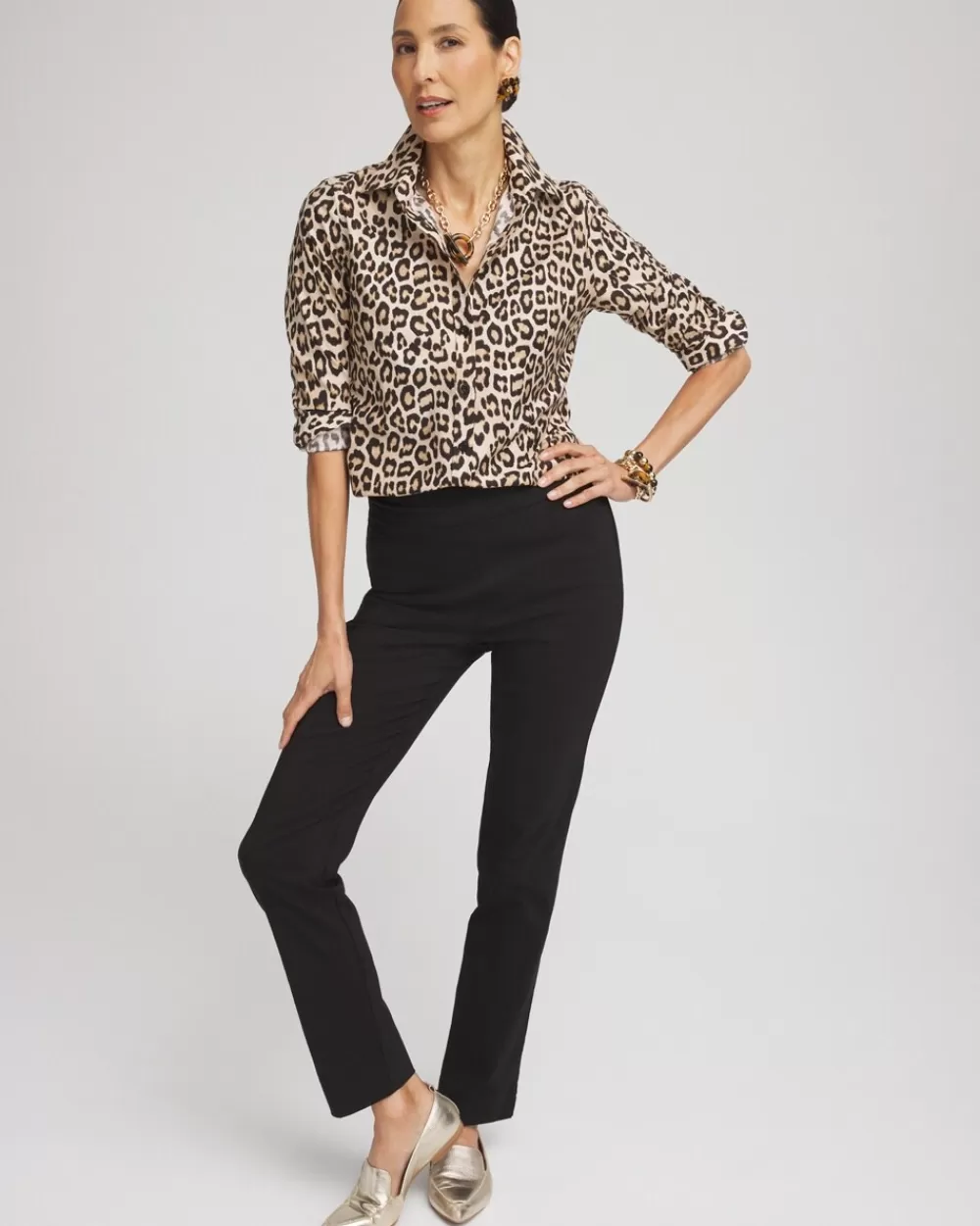 Hot No Iron™ Leopard Print Shirt Tops | Blouses & Shirts