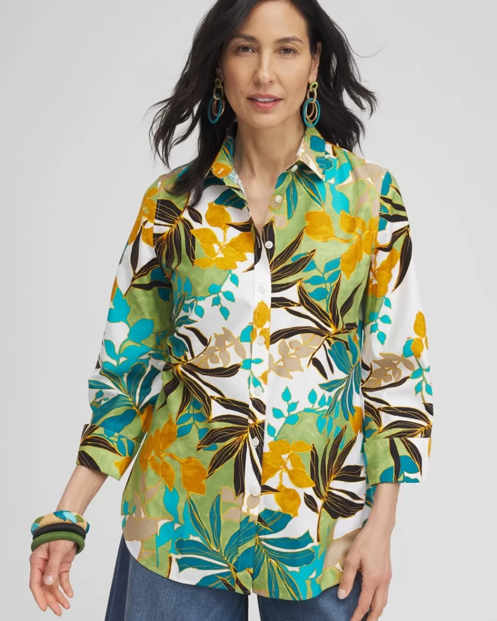 Best Sale No Iron™ Stretch Palms Shirt Tops