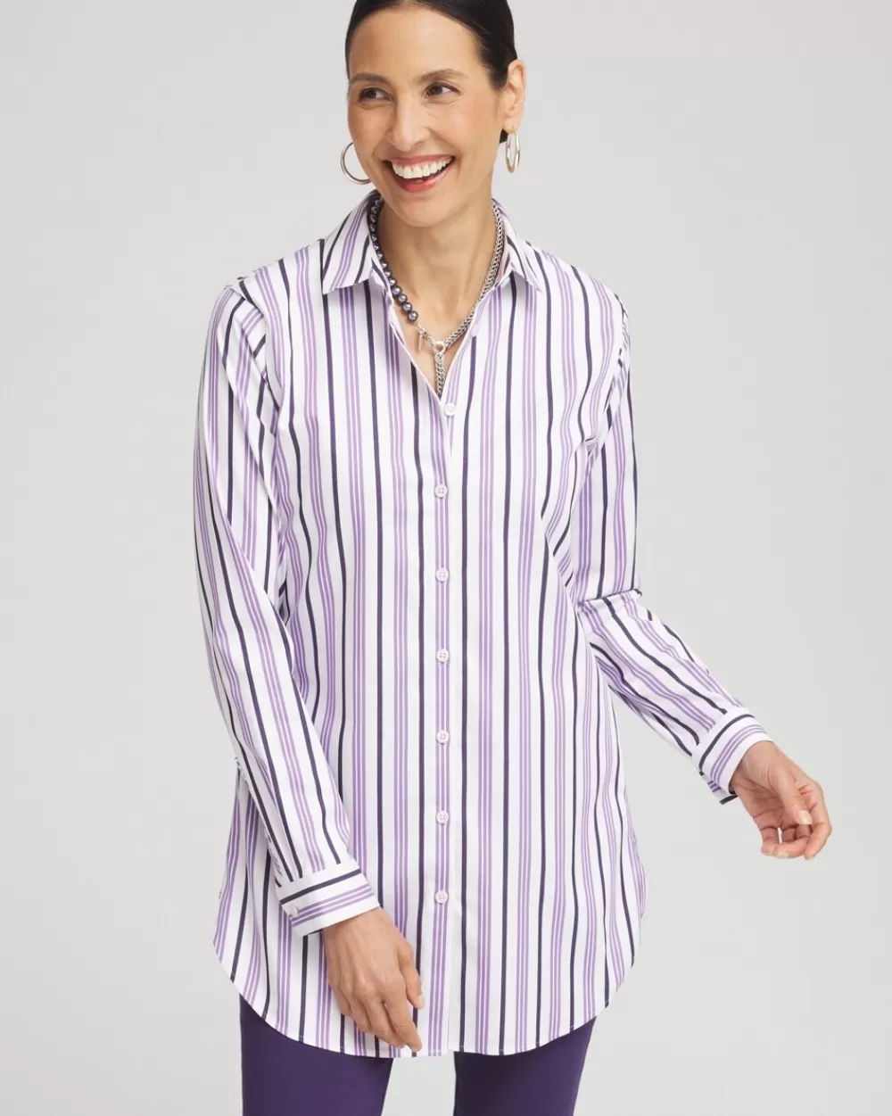 Best No Iron™ Striped Tunic Tops