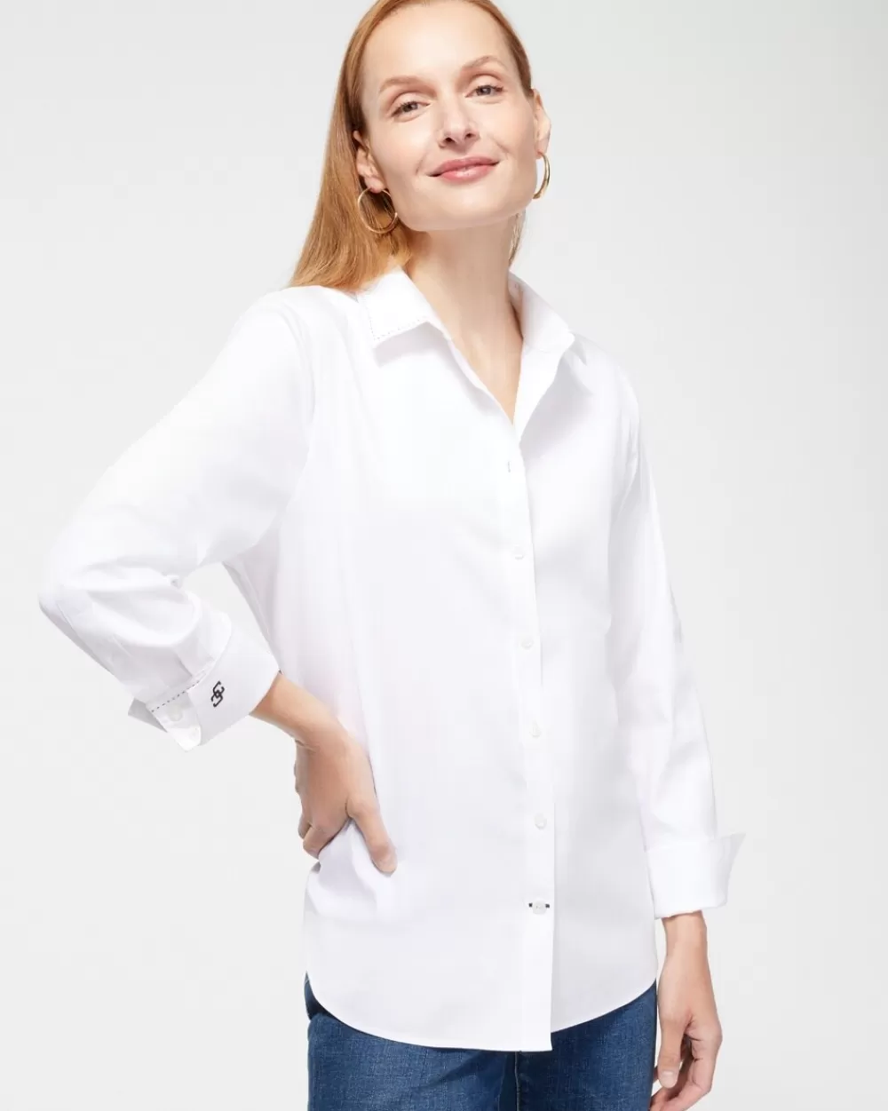 Discount No-Iron™ Stretch Shirt Tops | Blouses & Shirts