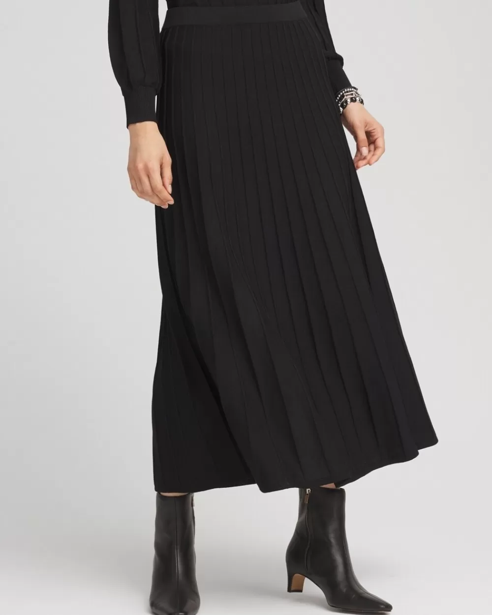 Discount Pleated Knit Skirt Skirts