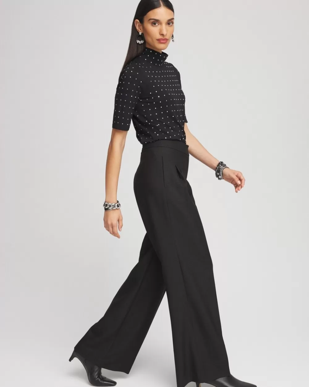 Store Pleated Wide Leg Pants Pants