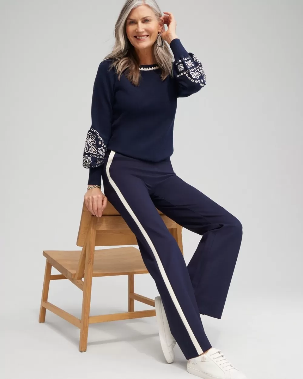 Best Sale Ponte Side Stripe Flare Pants Pants