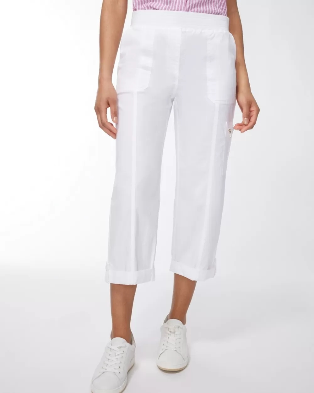 Sale Poplin Cropped Pants Pants