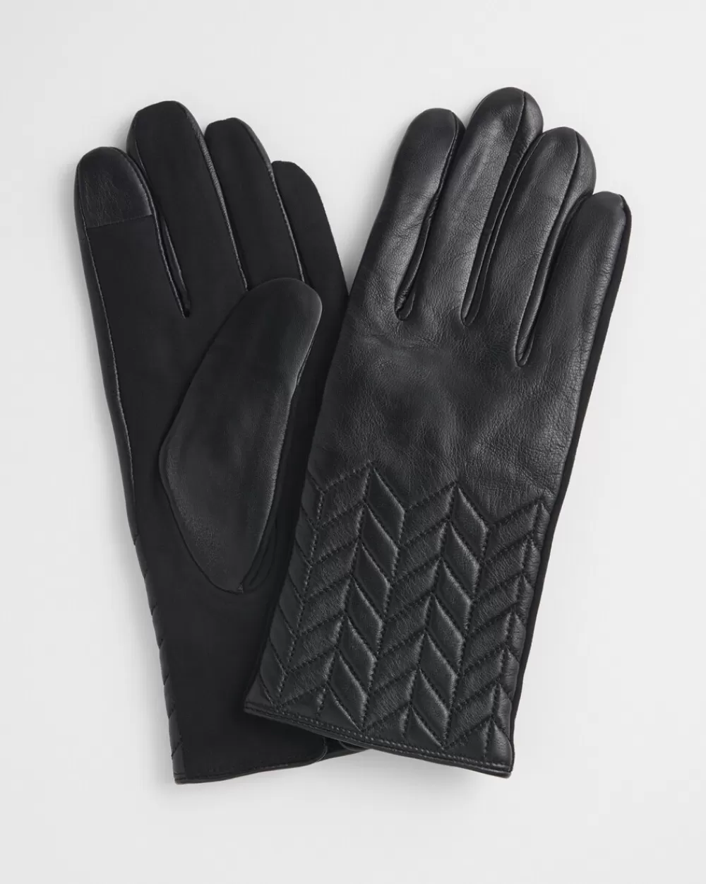 Sale Quilted Leather Gloves Cold Weather Accessories