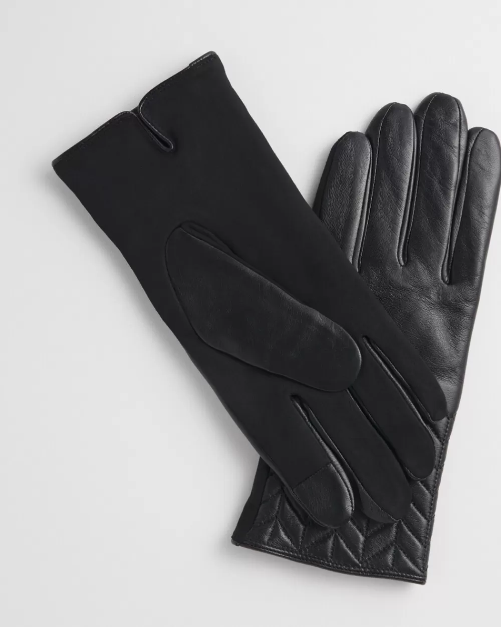 Sale Quilted Leather Gloves Cold Weather Accessories