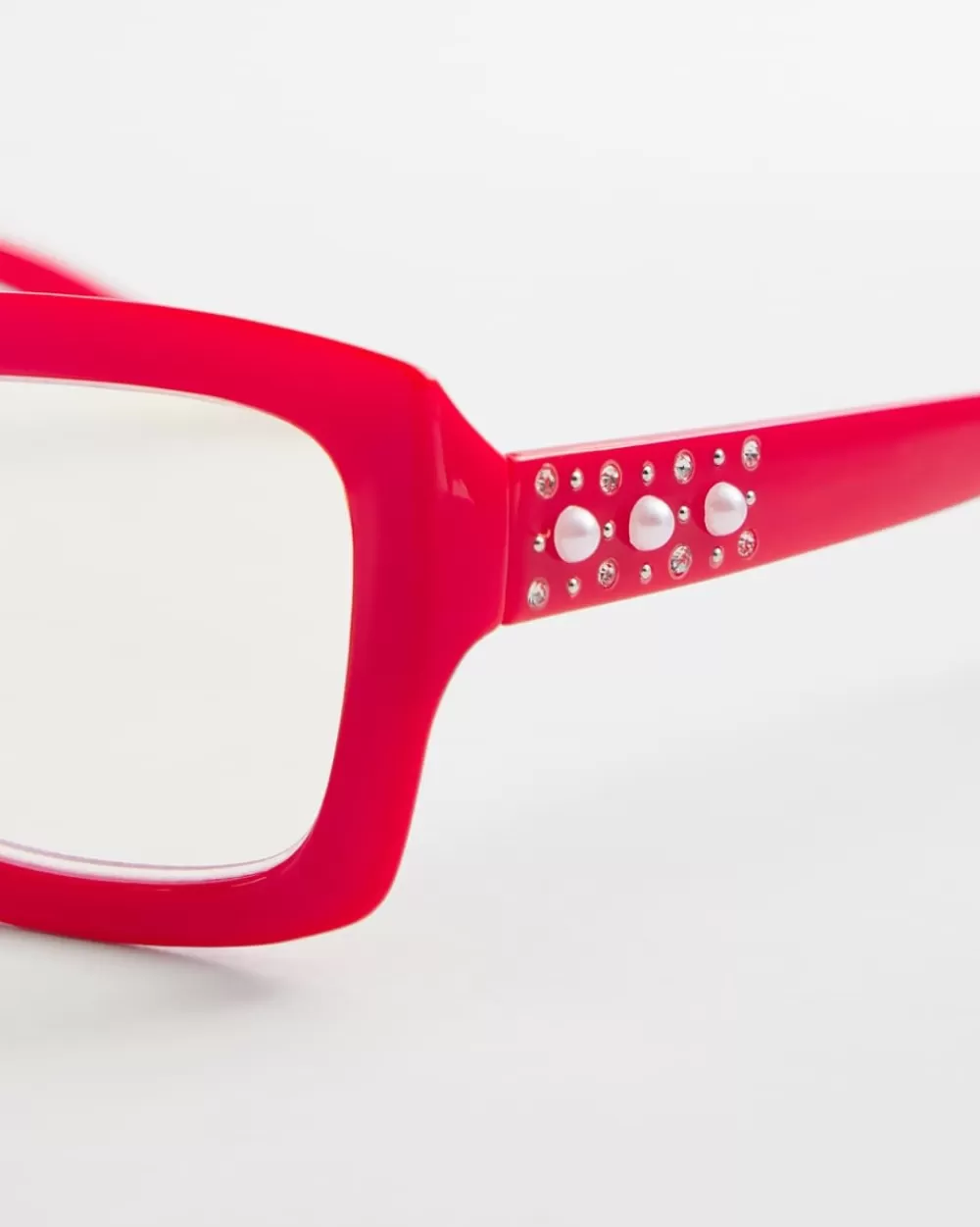 Shop Red Rectangle Frame Readers Eyewear