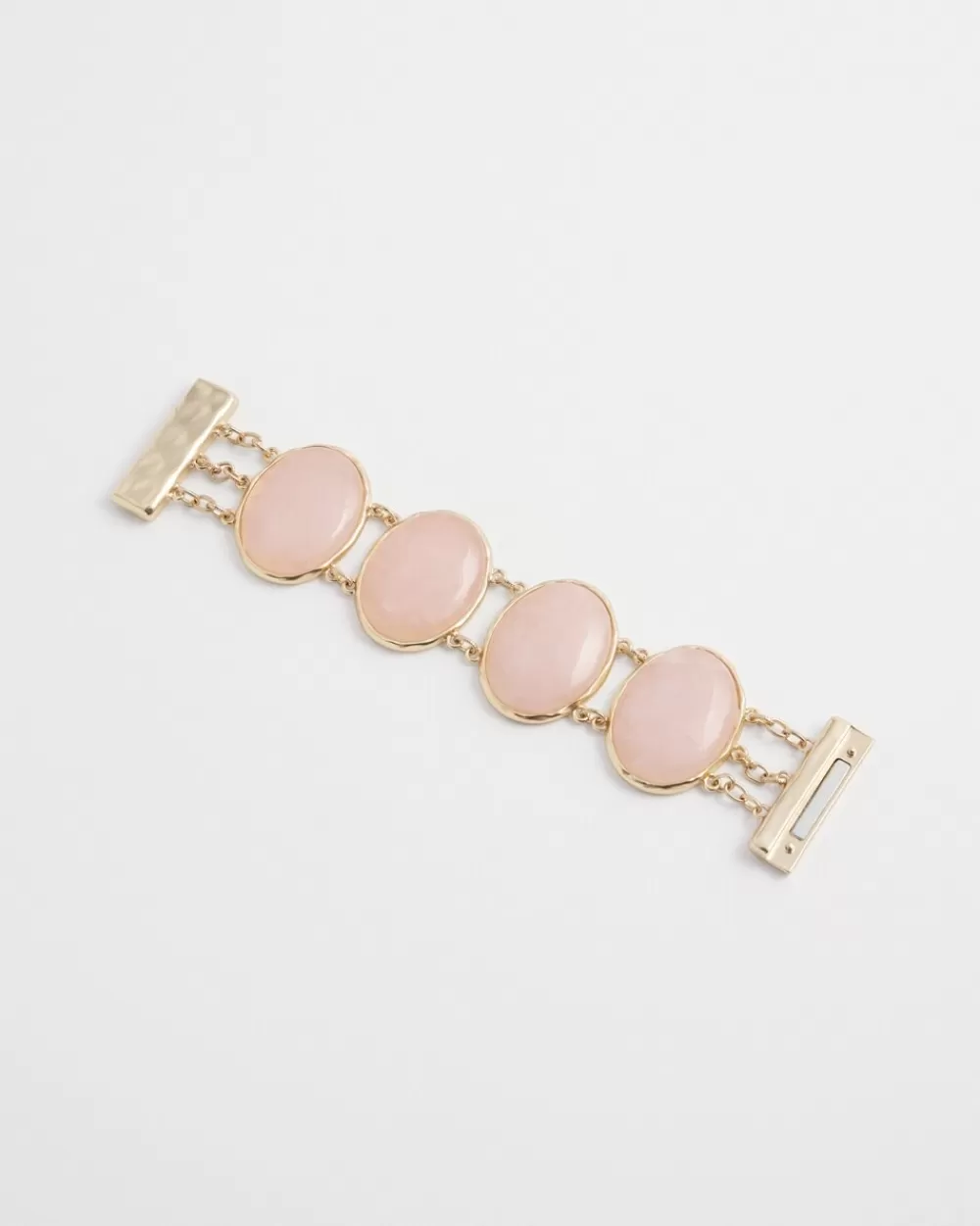 Best Sale Rose Quartz Gold Tone Bracelet Bracelets