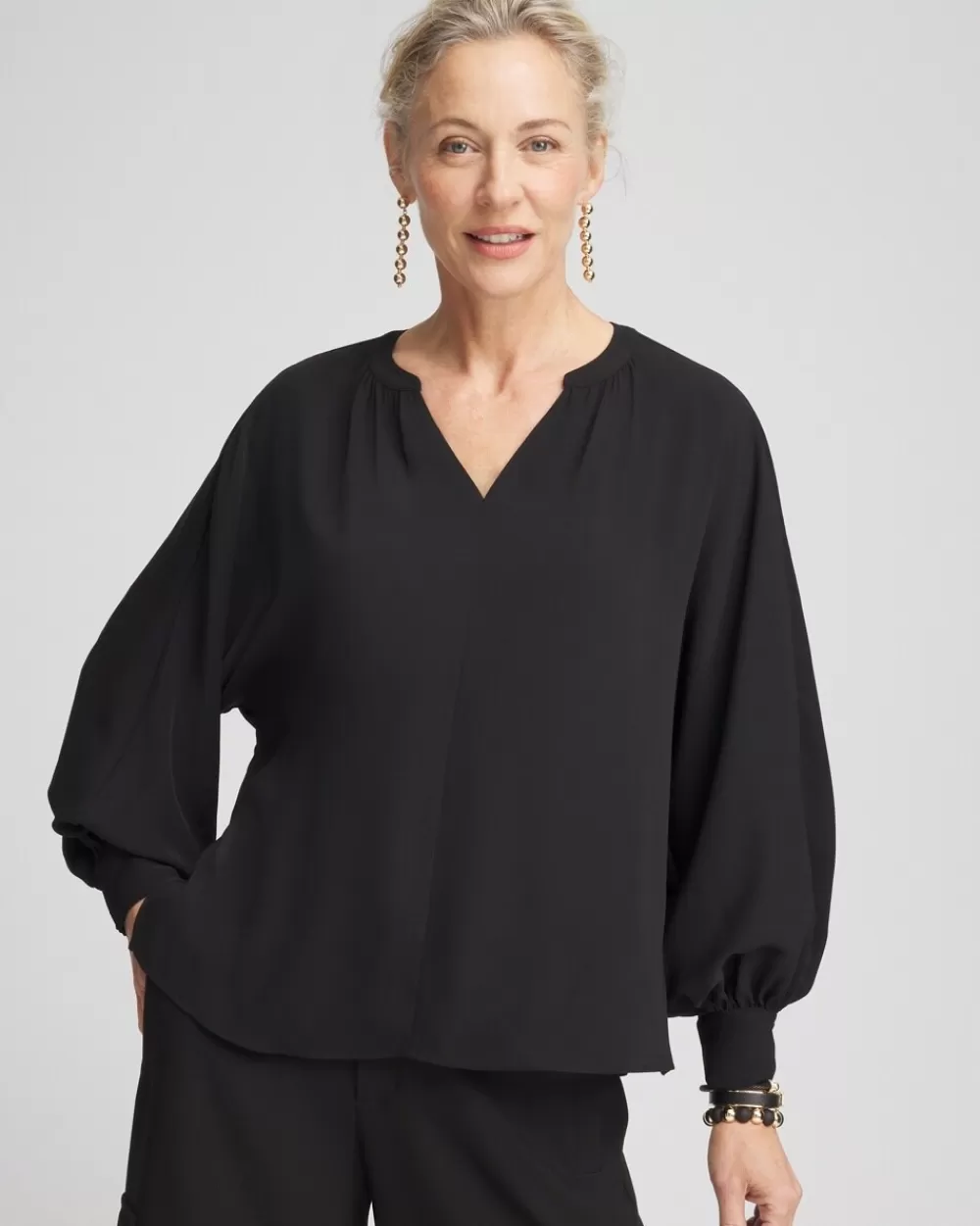 Clearance Satin Dolman Sleeve Top Tops | Blouses & Shirts