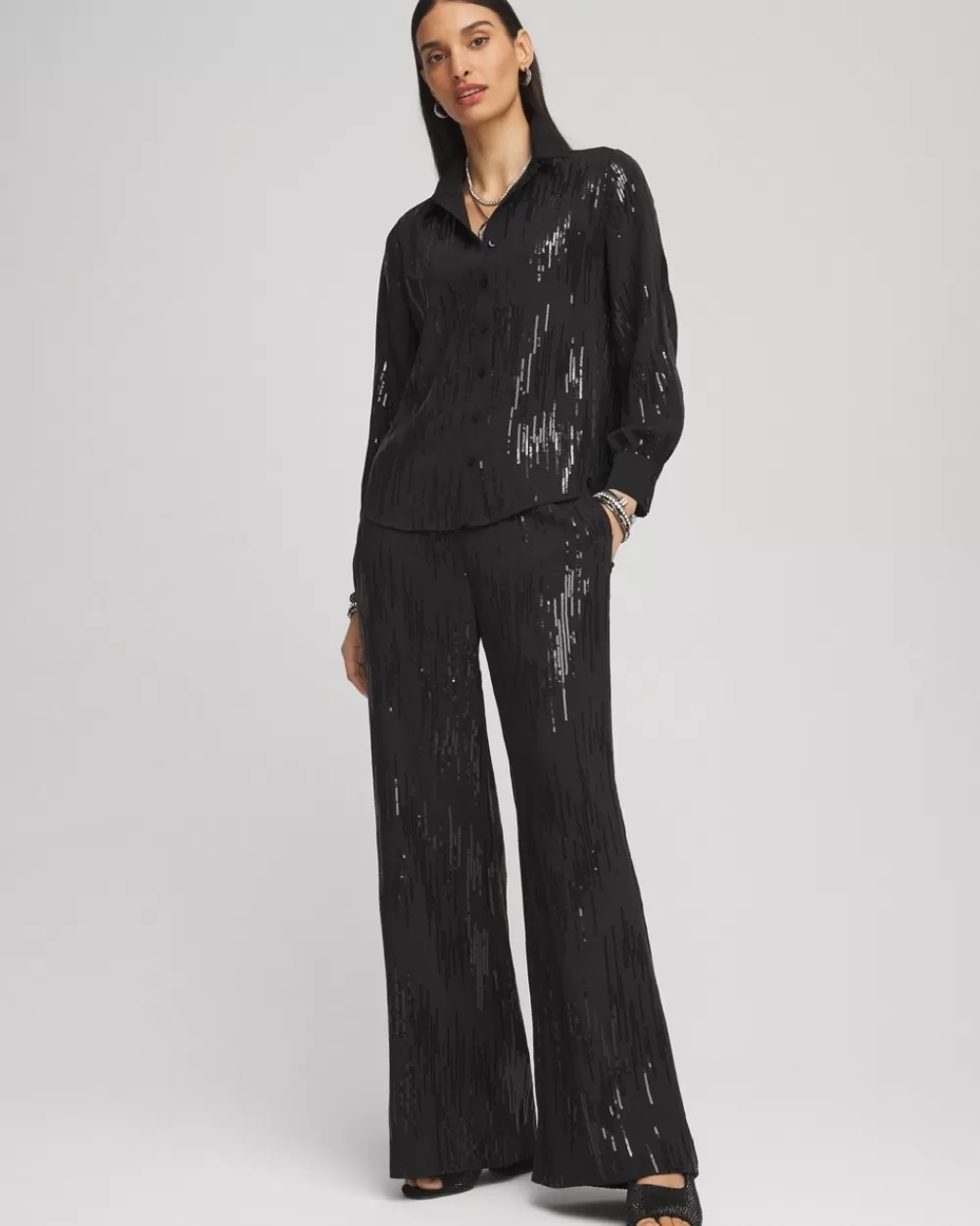 Best Sale Sequin Wide Leg Pants Pants