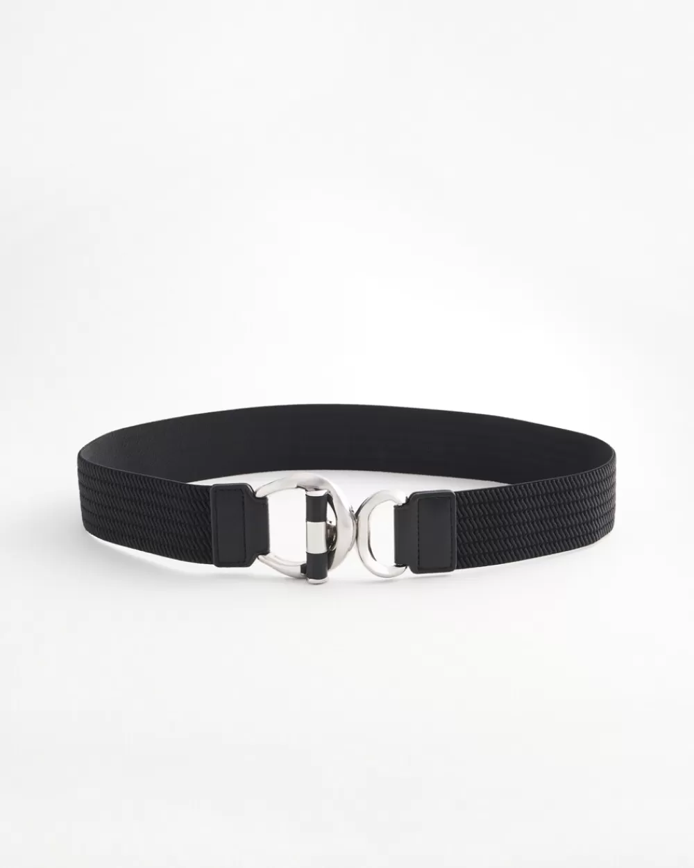 Store Silver Tone Toggle Stretch Belt Belts