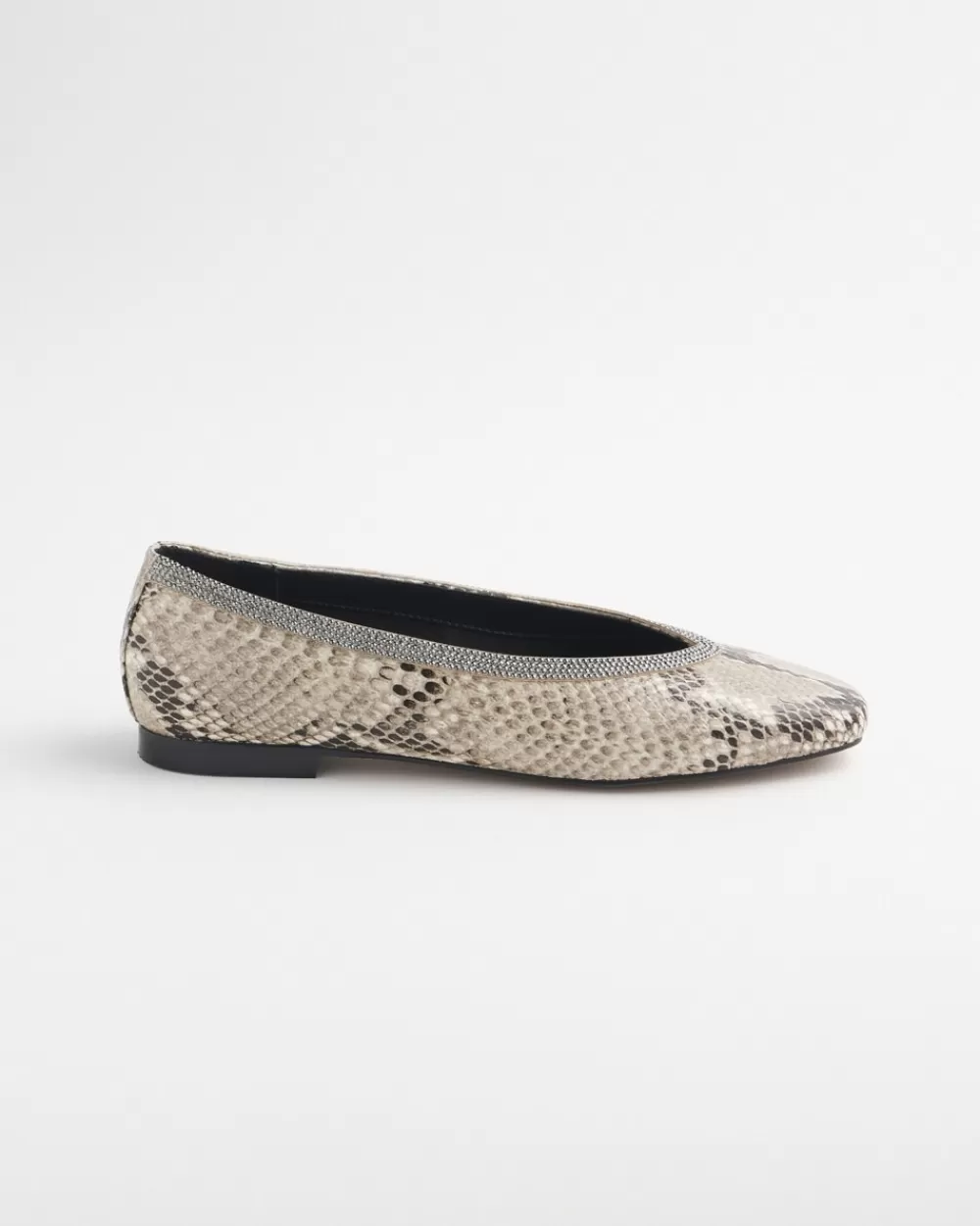 Outlet Snake Print Flats Shoes