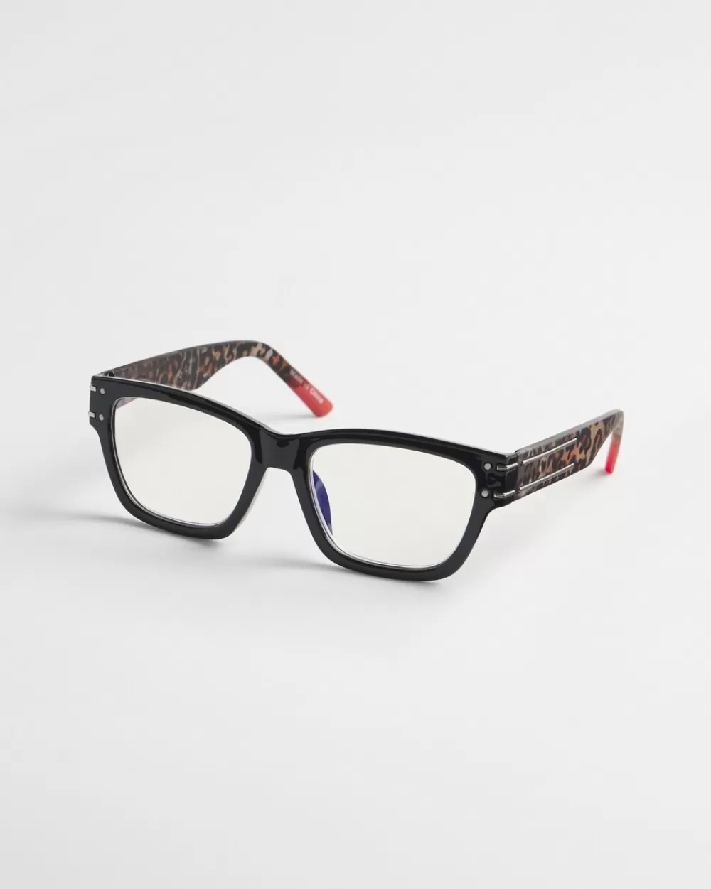 Clearance Square Leopard Readers Eyewear