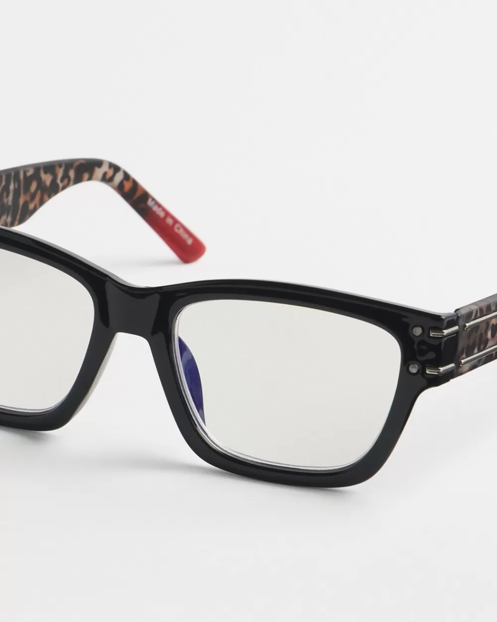 Clearance Square Leopard Readers Eyewear