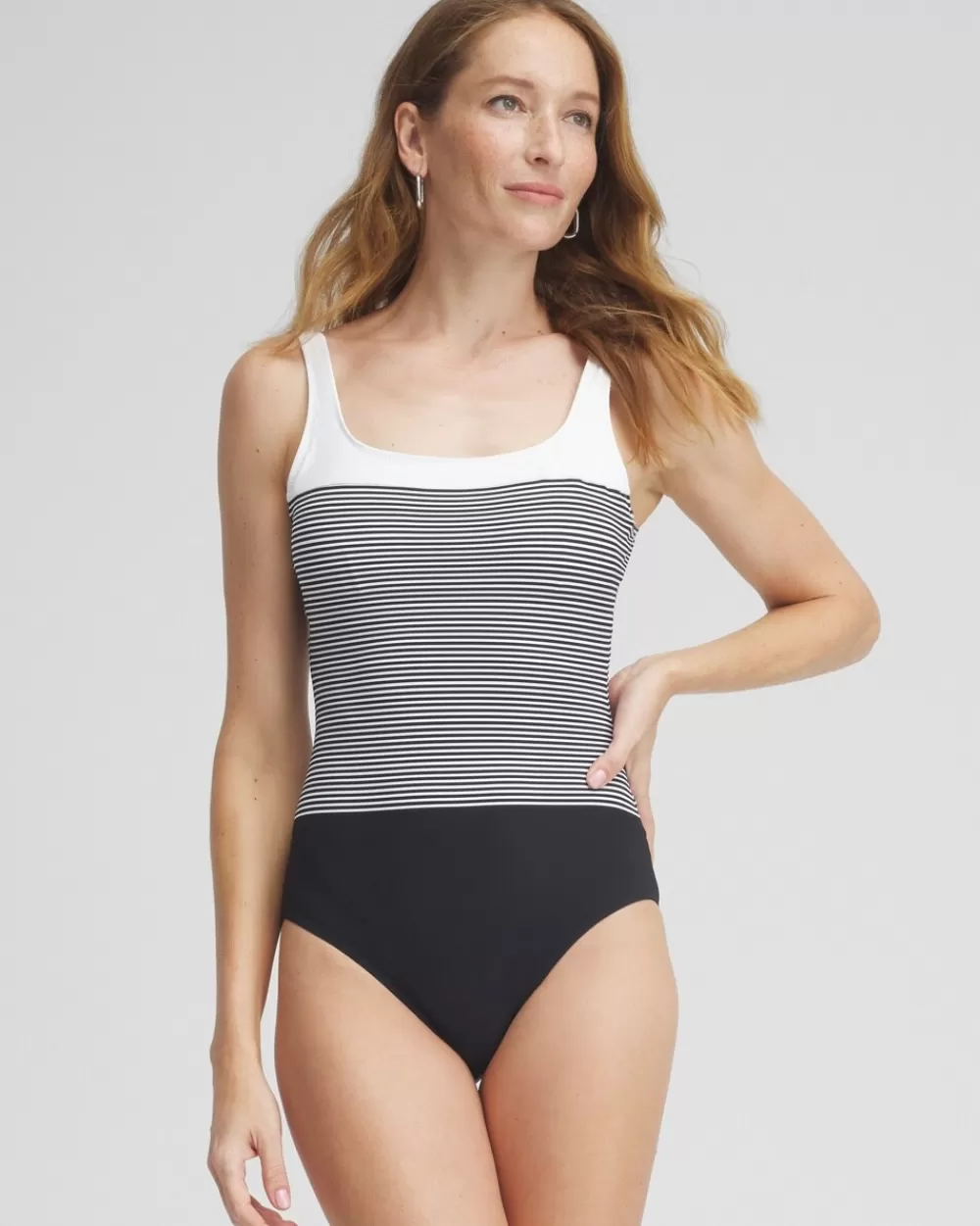 Best Sale Striped One Piece Swimsuit Swim