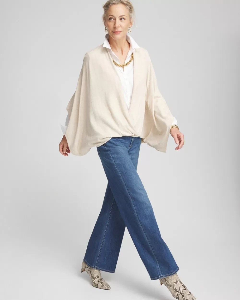 Store Surplice Sweater Poncho Tops | Ponchos & Ruanas