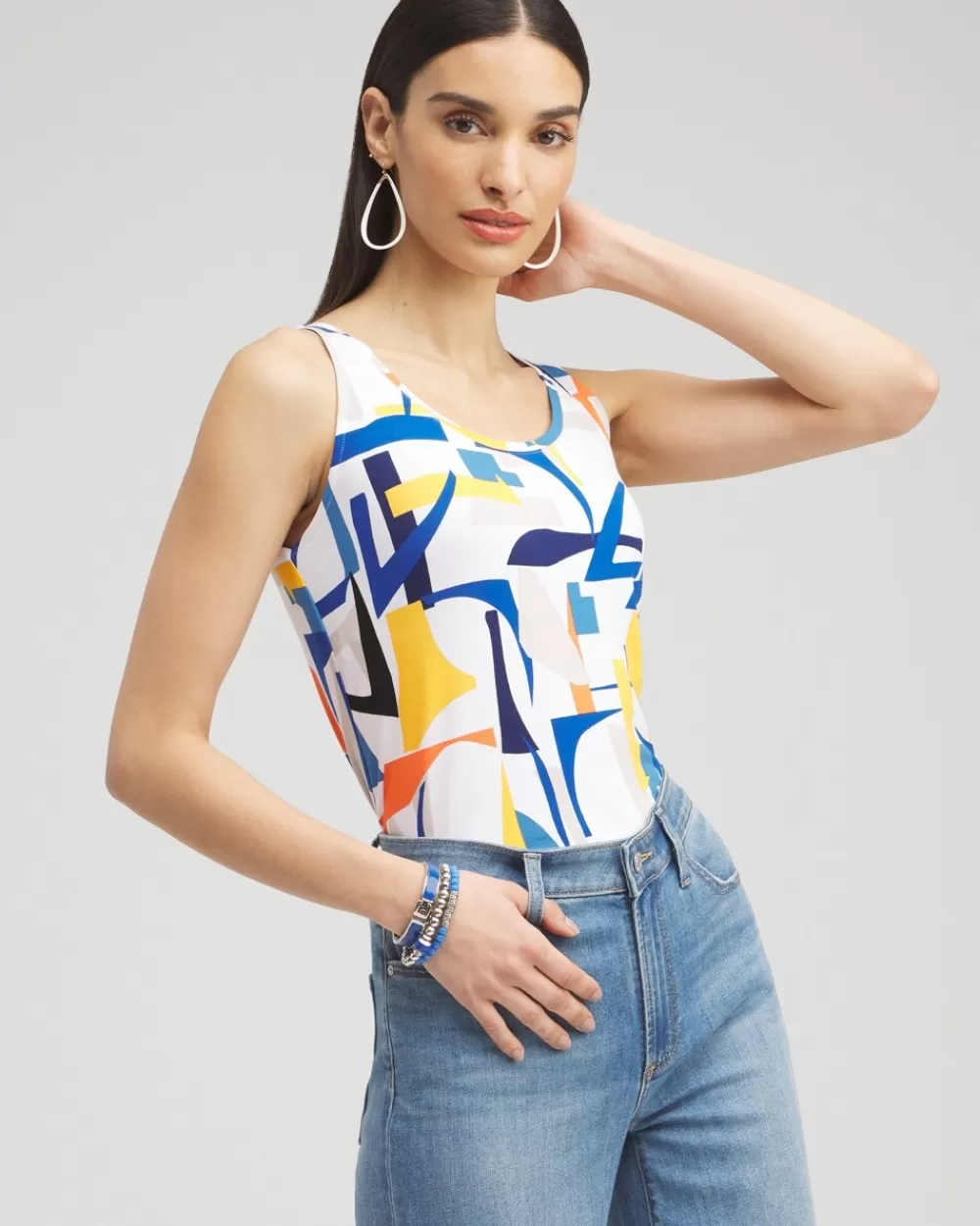 Shop Touch Of Cool™ Abstract Polished Tank Tops