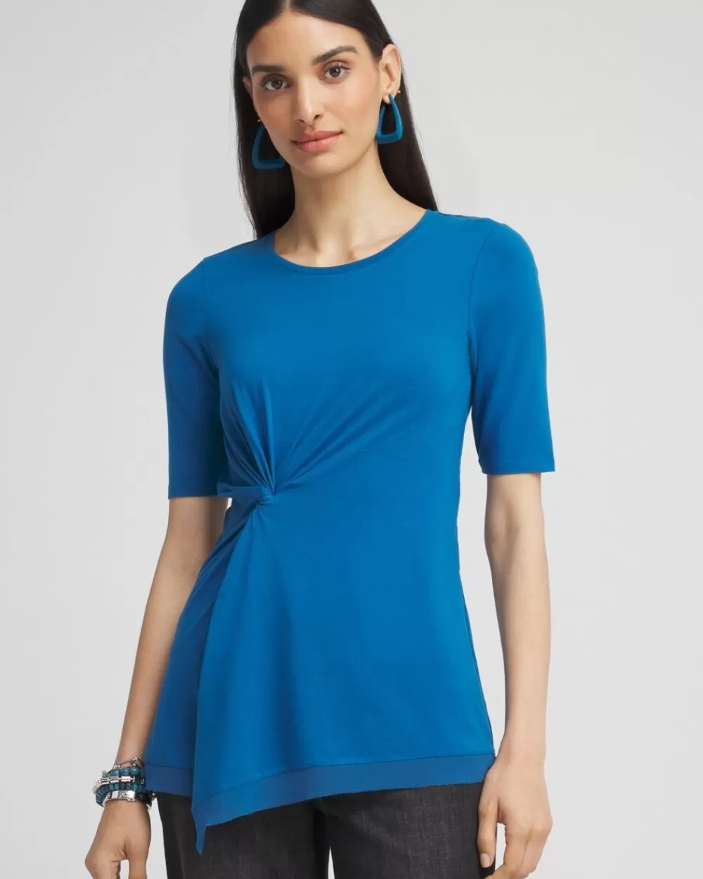 New Touch Of Cool™ Draped Tunic Tops