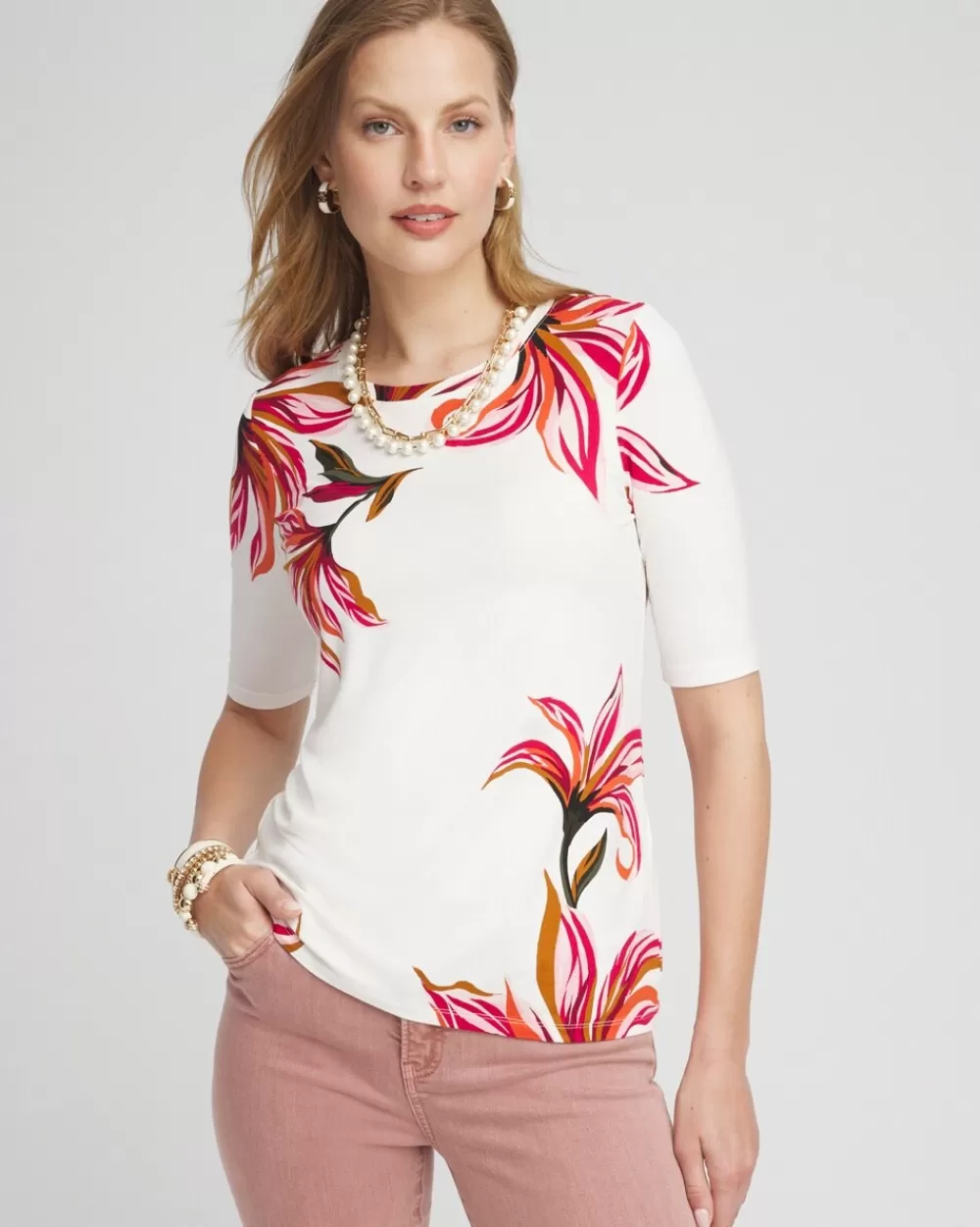 Shop Touch Of Cool™ Lily Short Sleeve Tee Tops