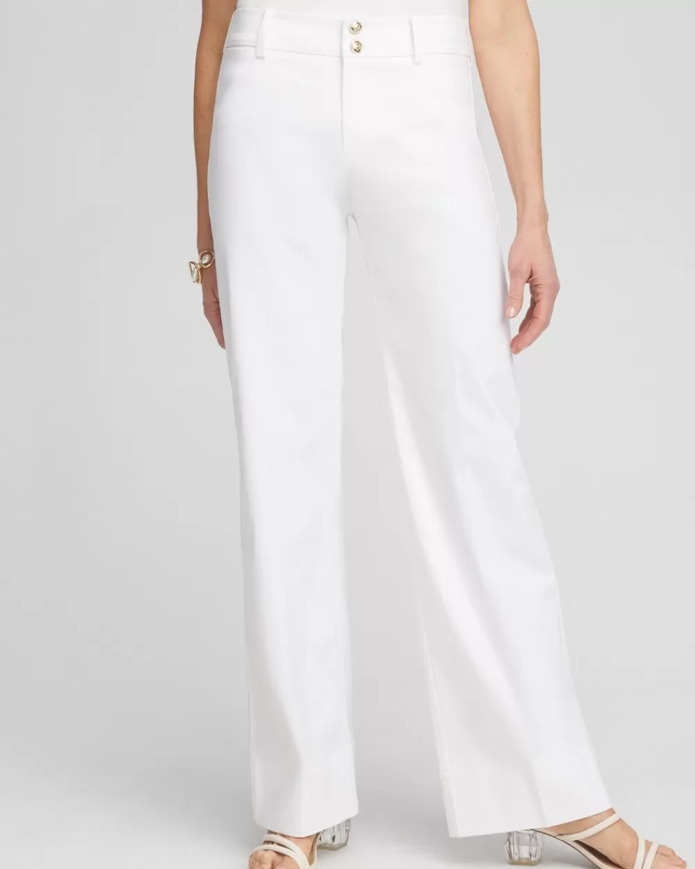 Shop Trapunto Wide Leg Pants Pants