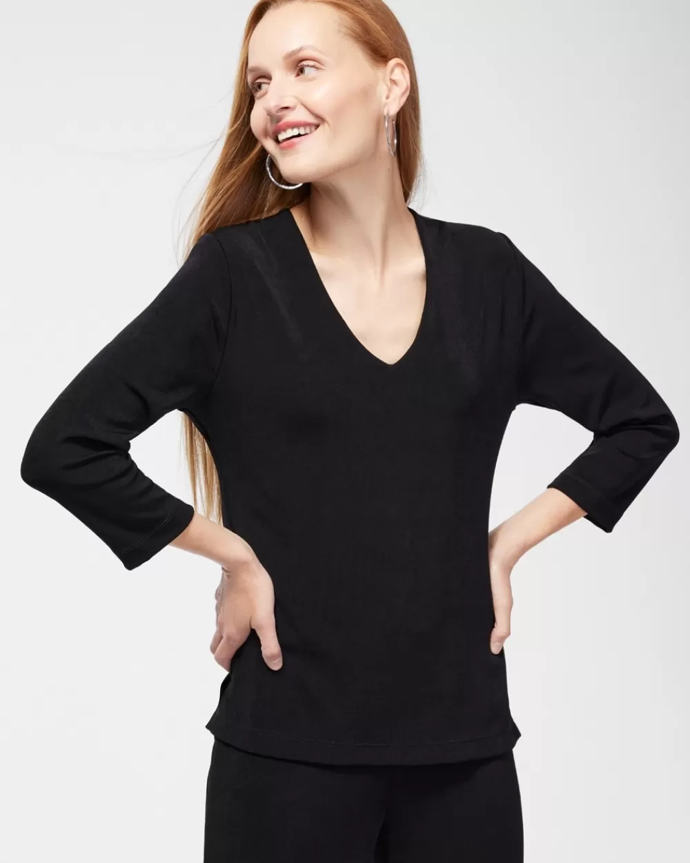 Clearance Travelers Classic V-Neck Top Tops