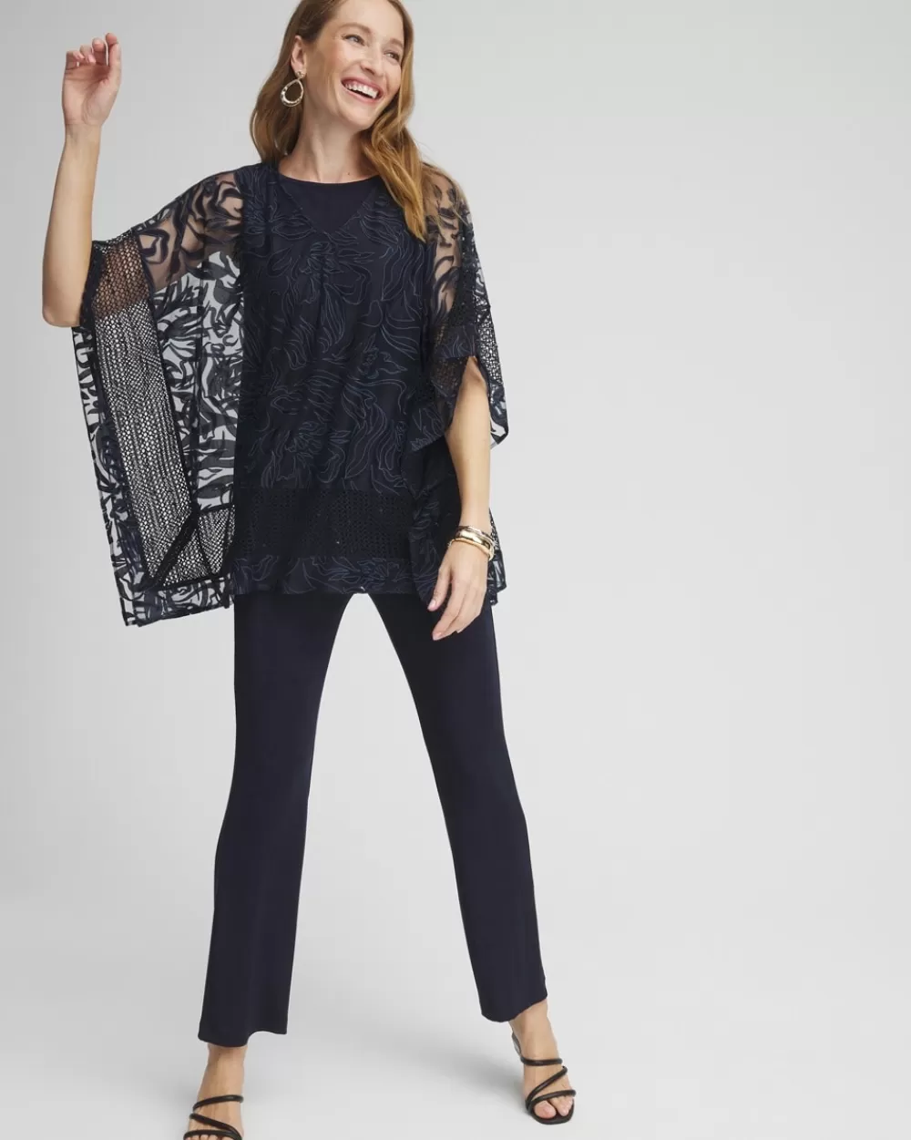 Shop Travelers™ Collection Burnout Poncho Tops