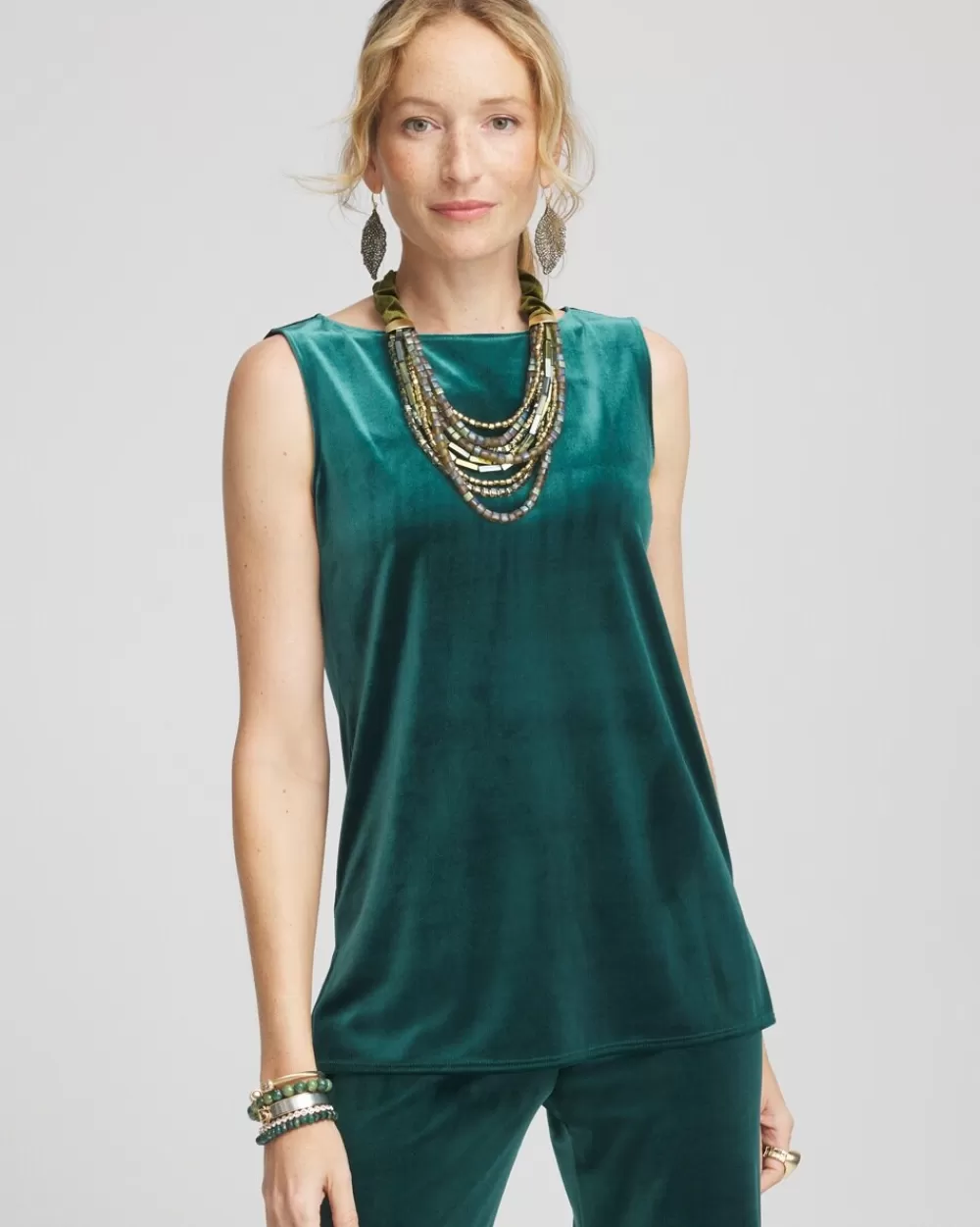 Cheap Travelers Collection Velvet Tank Tops | Matching Sets