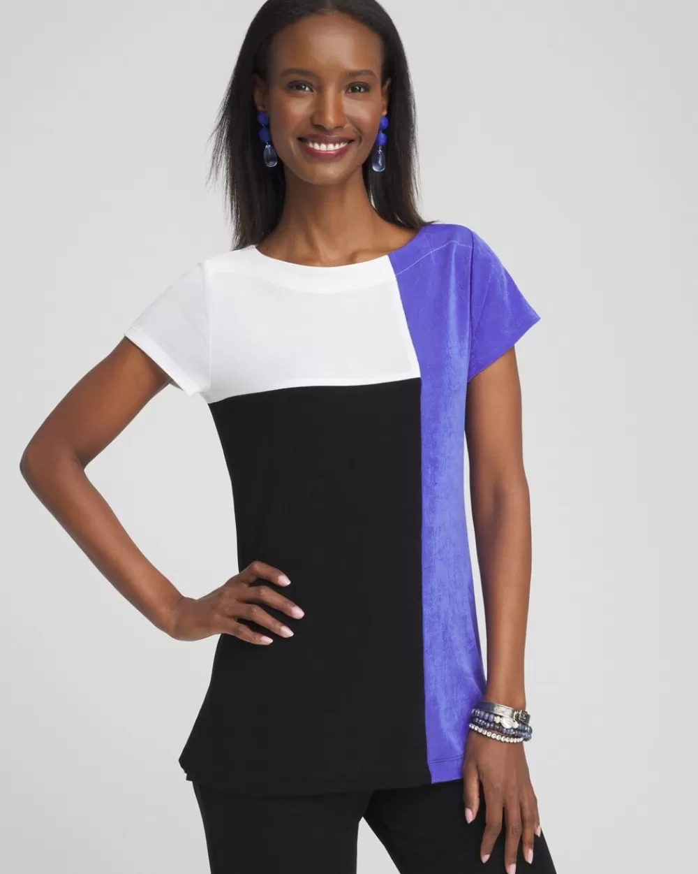 Discount Travelers™ Colorblock Tunic Tops