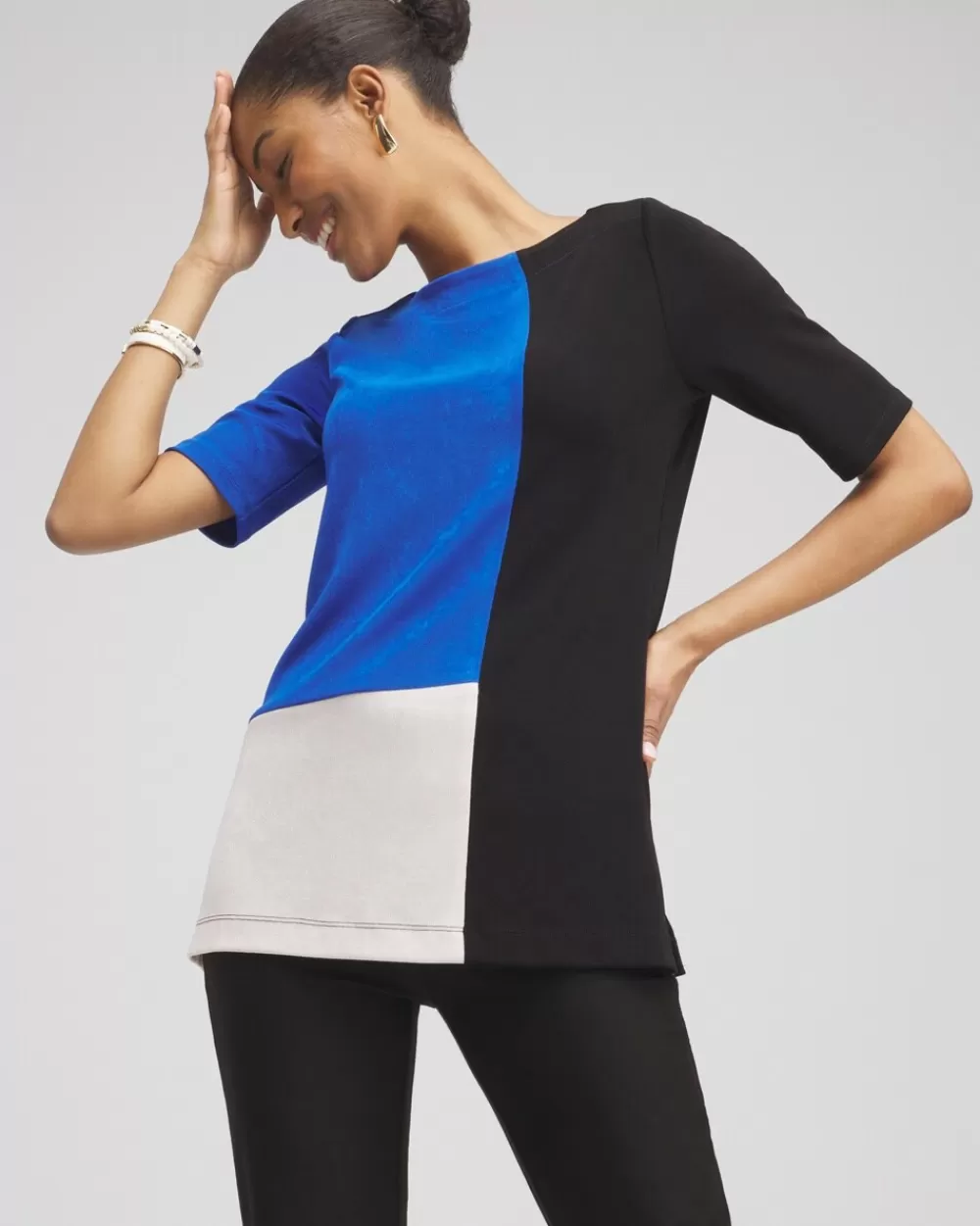 Fashion Travelers™ Colorblock Tunic Tops