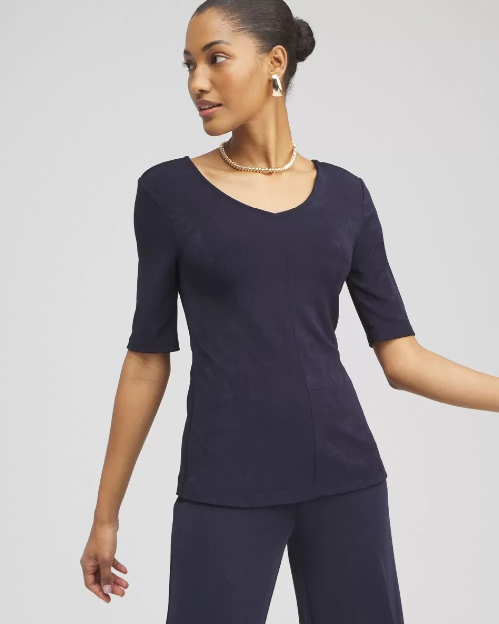 Cheap Travelers™ Double V-neck Top Tops