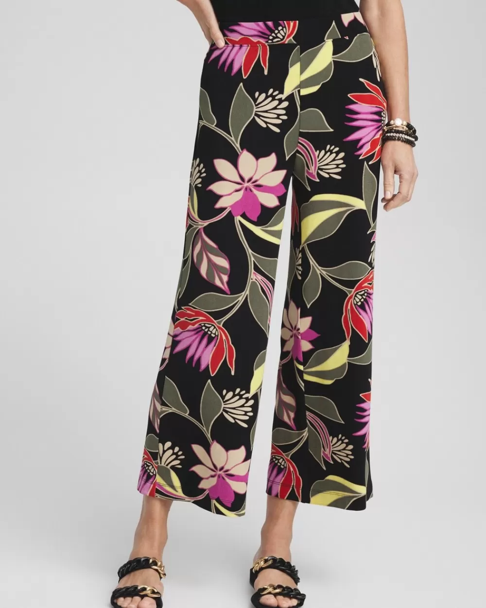 Sale Travelers™ Floral Crops Pants