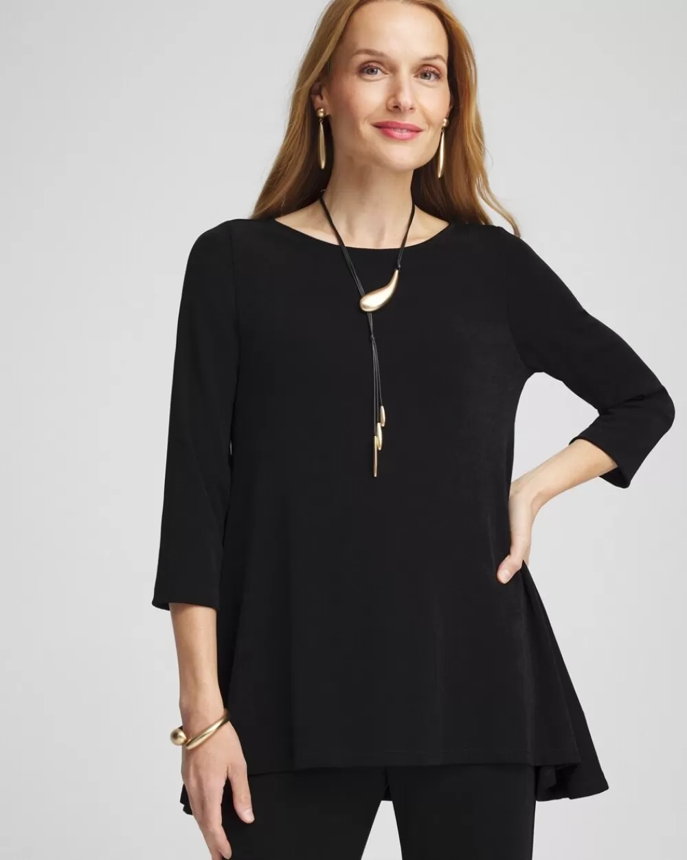 Outlet Travelers High Low Hem Tunic Tops