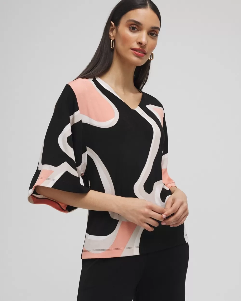 Flash Sale Travelers™ Kimono Sleeve Tunic Tops