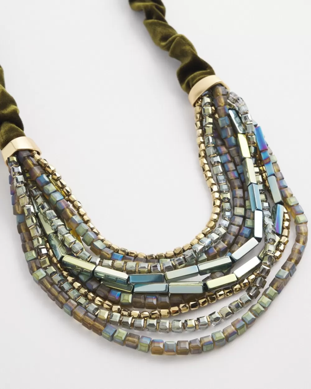 Flash Sale Velvet Beaded Statement Necklace Necklaces