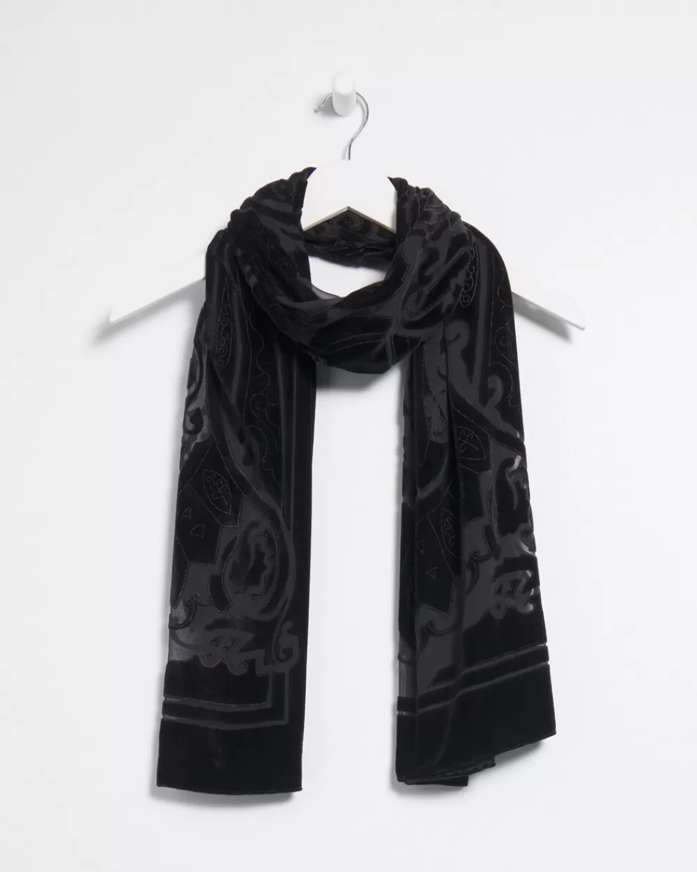 Cheap Velvet Burnout Scarf Scarves