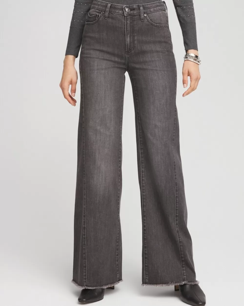 Flash Sale Wide Leg Frayed Hem Jeans Jeans & Denim | Matching Sets