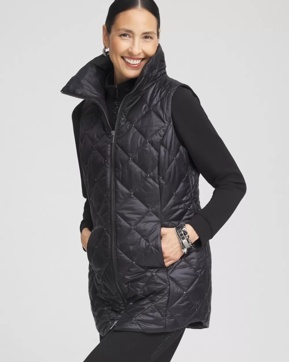 Shop Zenergy® Embellished Puffer Vest Jackets & Coats | Activewear