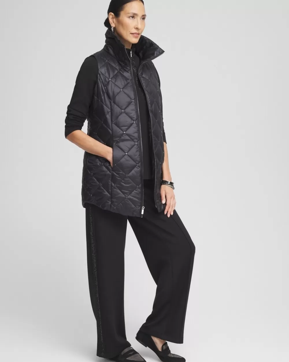 Shop Zenergy® Embellished Puffer Vest Jackets & Coats | Activewear