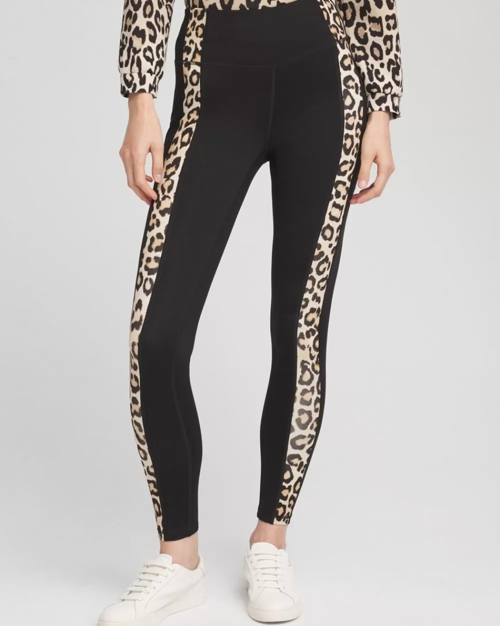 Cheap Zenergy® Leopard Print Side Panel Leggings Pants