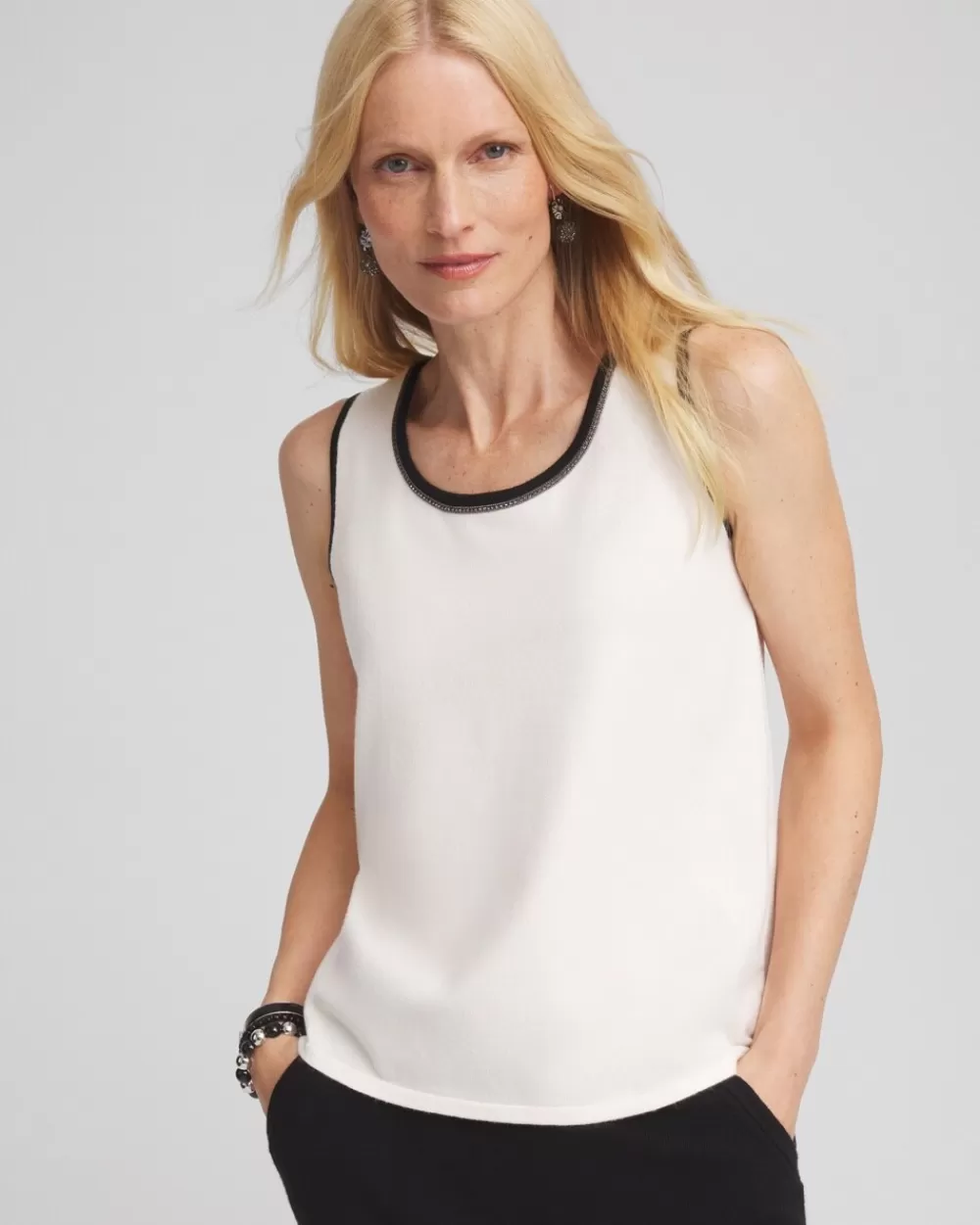 Cheap Zenergy® Luxe Cashmere Blend Ballchain Tank Tops | Activewear