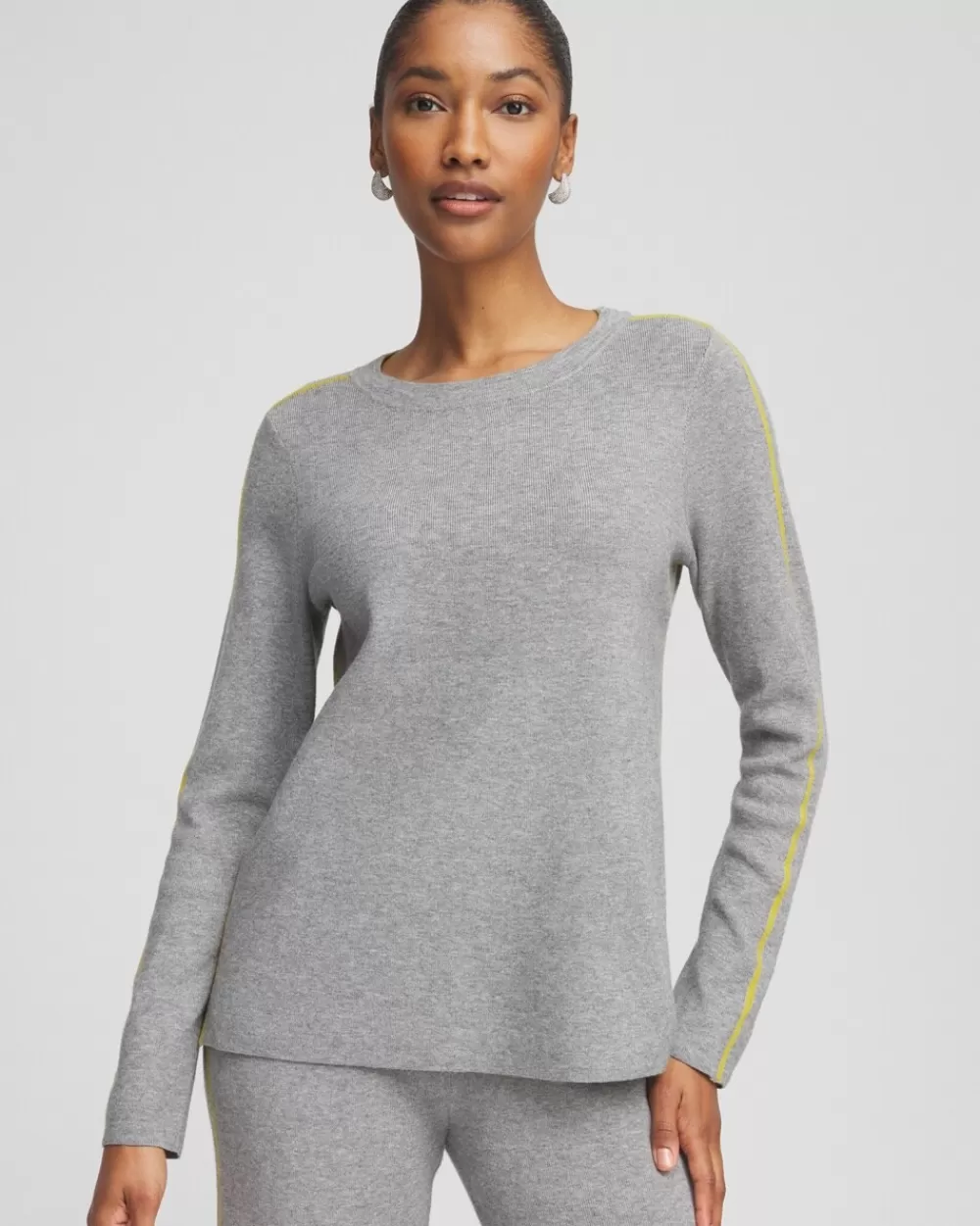 Sale Zenergy® Luxe Side Stripe Top Tops | Sweaters