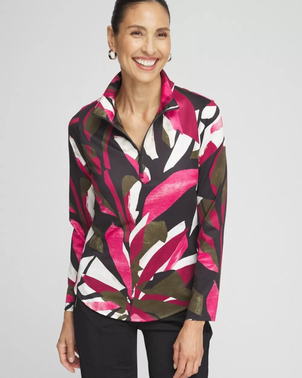 Outlet Zenergy® UPF Abstract Half Zip Top Tops