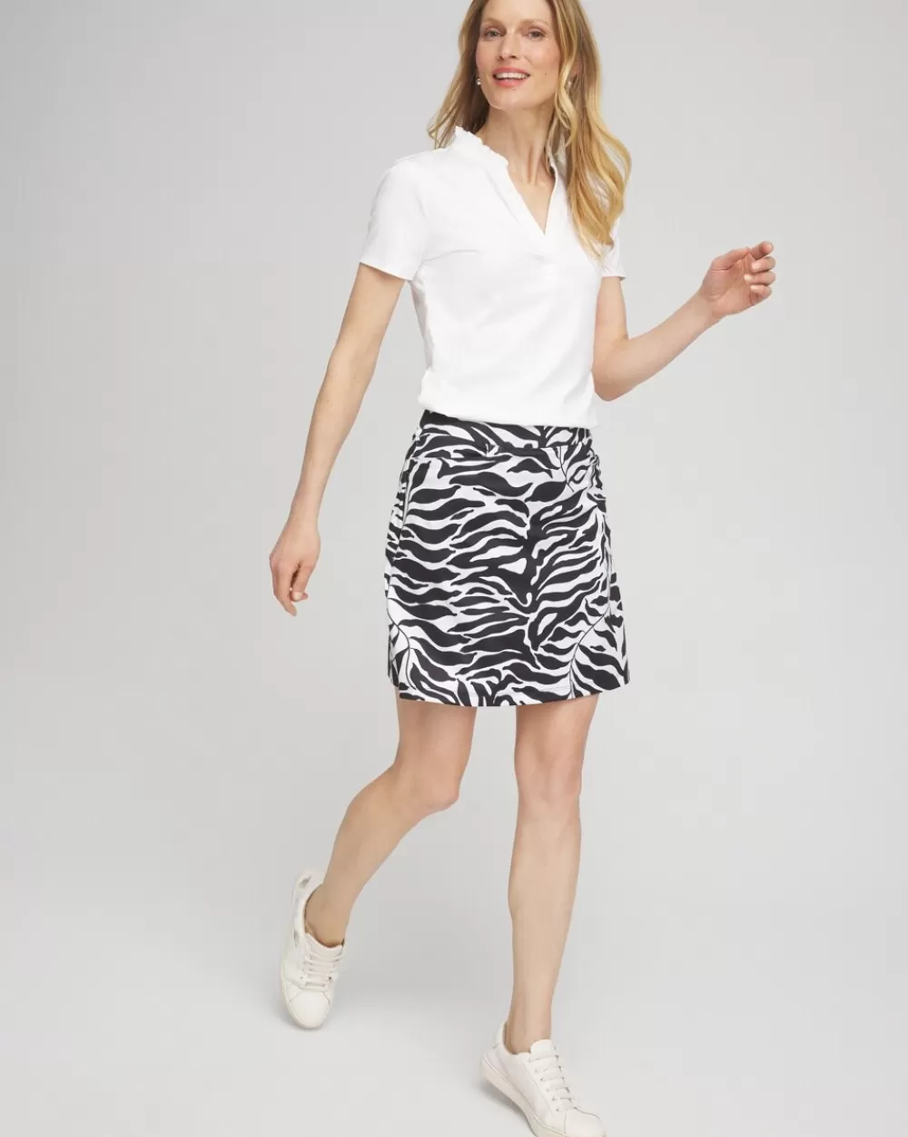 New Zenergy® UPF Contrast Palms Skort Pants | Skirts