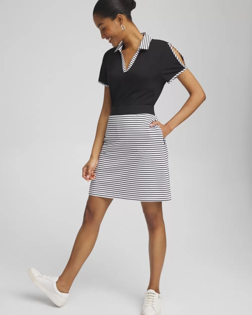 New Zenergy® UPF Knit Stripe Skort Pants | Skirts