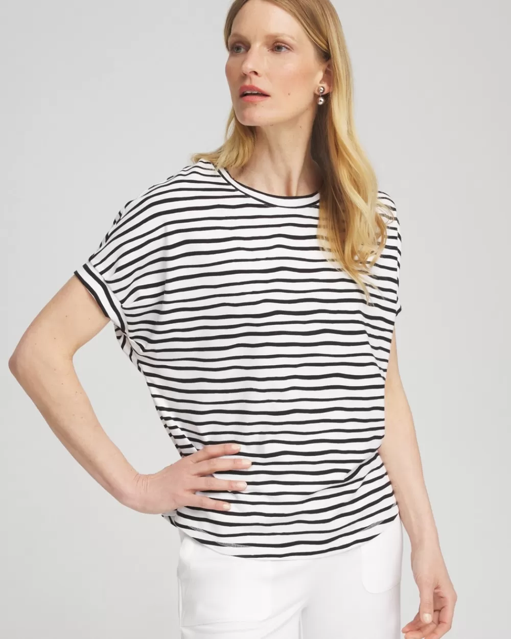 Clearance Zenergy® UPF Short Sleeve Stripe Tee Tops