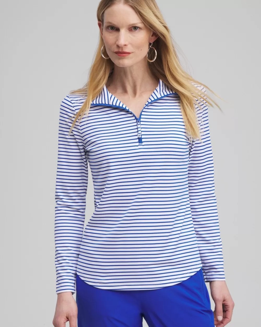 Shop Zenergy® UPF Stripe Long Sleeve Top Tops